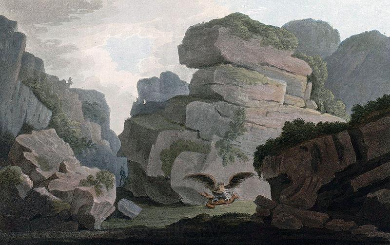 John William Edy Heliesund, a Pass between the Rocks Norge oil painting art